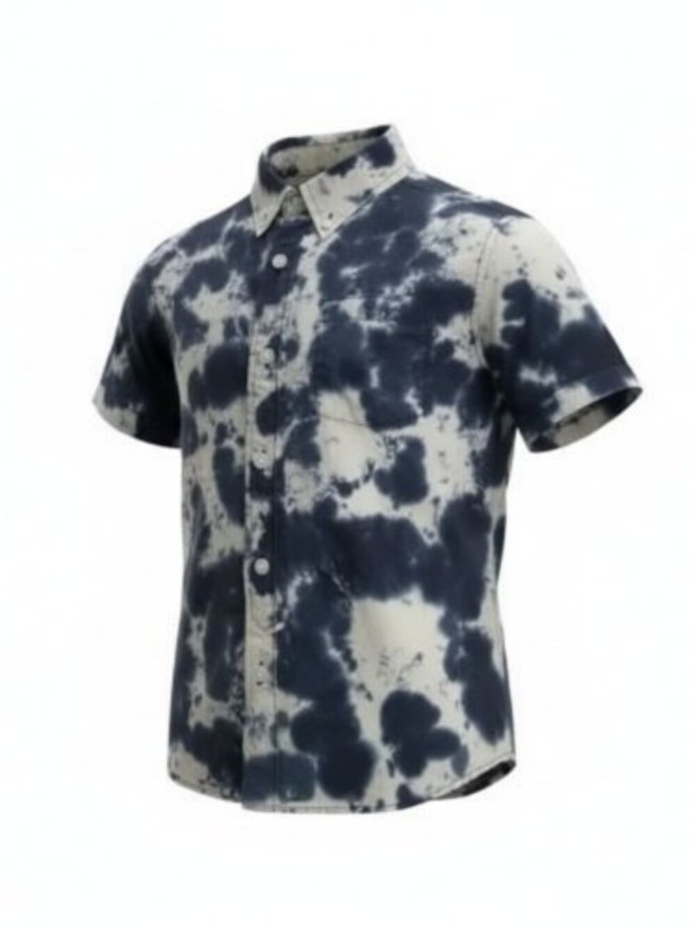 MOSSIMO Blue Tie Dyed Short Sleeved Top Boys Size 4-5